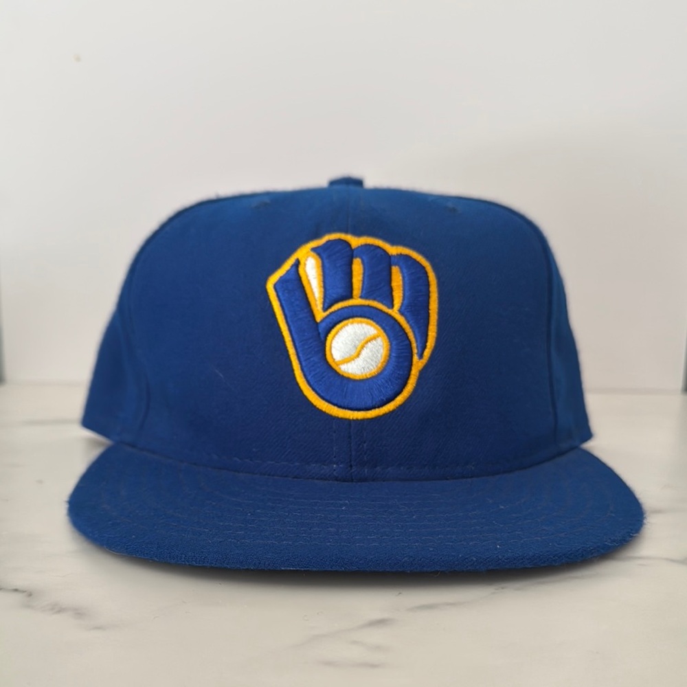 Milwaukee Brewers New Era Blue and Yellow Baseball Cap